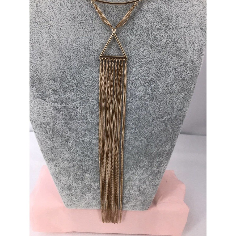 Iandry Fashion Matchstick Collar Necklace Gold Tone - Picture 6 of 10